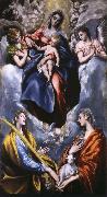 Madonna and Child with St Martina and St Agnes El Greco